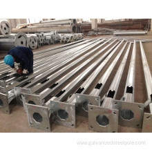 octagonal galvanized lighting steel pole